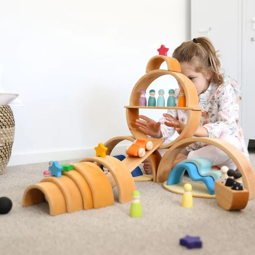 Grimm's Spiel u0026 Holz Marble & Ball Runs|Wooden Toys < Wooden Building Boards