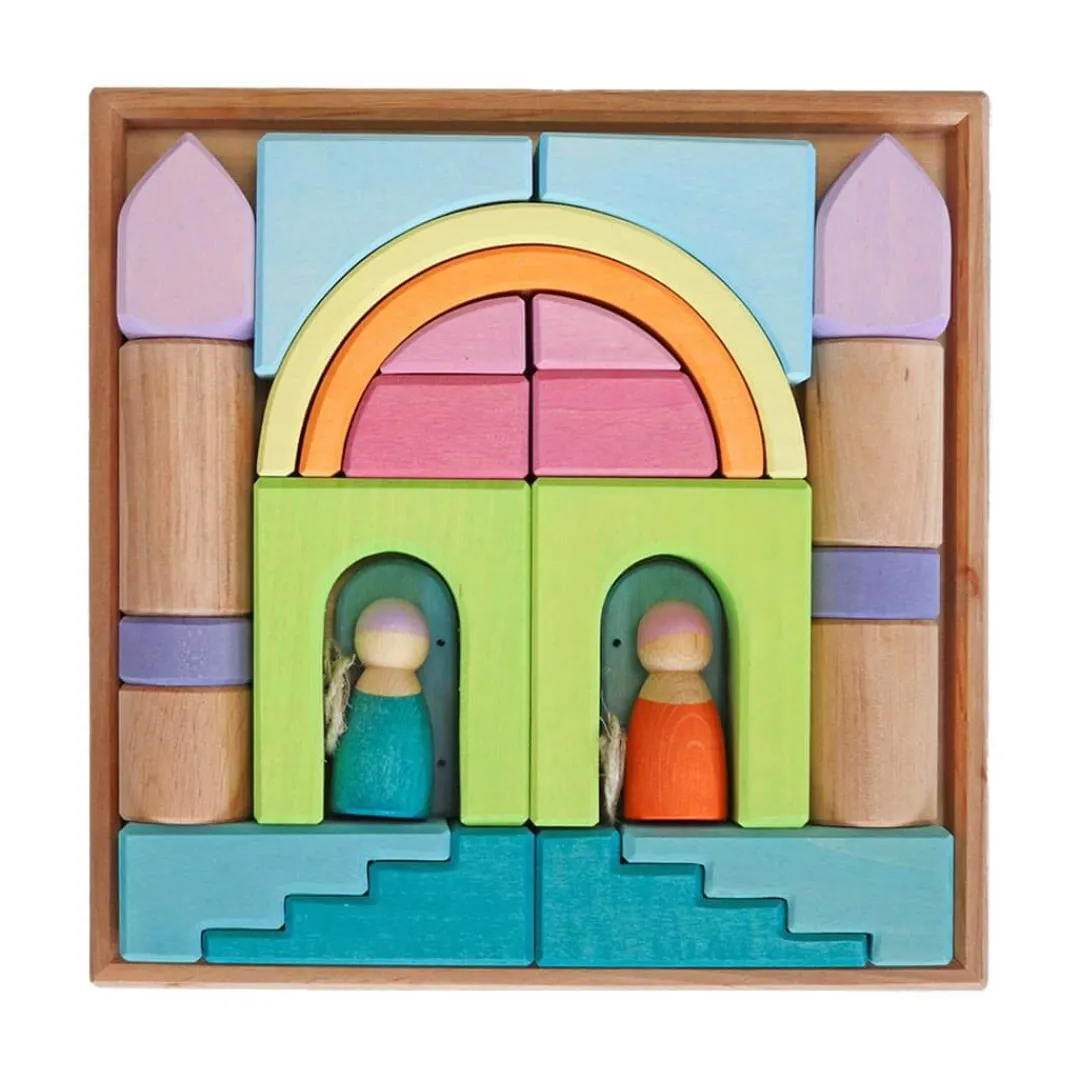 Grimm's Spiel u0026 Holz Wooden Toys|4 Years < Wooden Building World Cloud Play Set