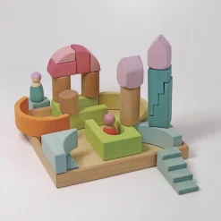 Grimm's Spiel u0026 Holz Wooden Toys|4 Years < Wooden Building World Cloud Play Set