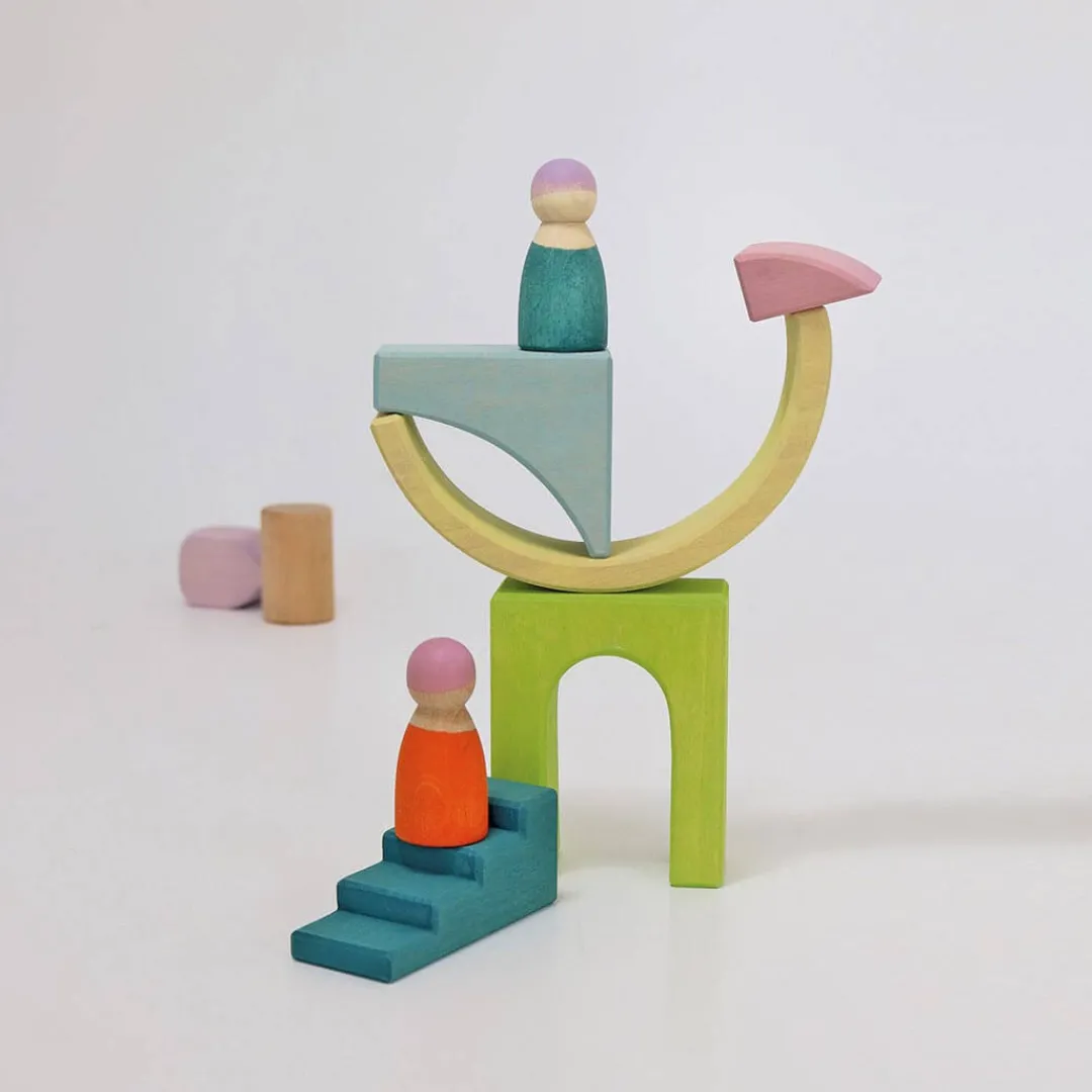 Grimm's Spiel u0026 Holz Wooden Toys|4 Years < Wooden Building World Cloud Play Set