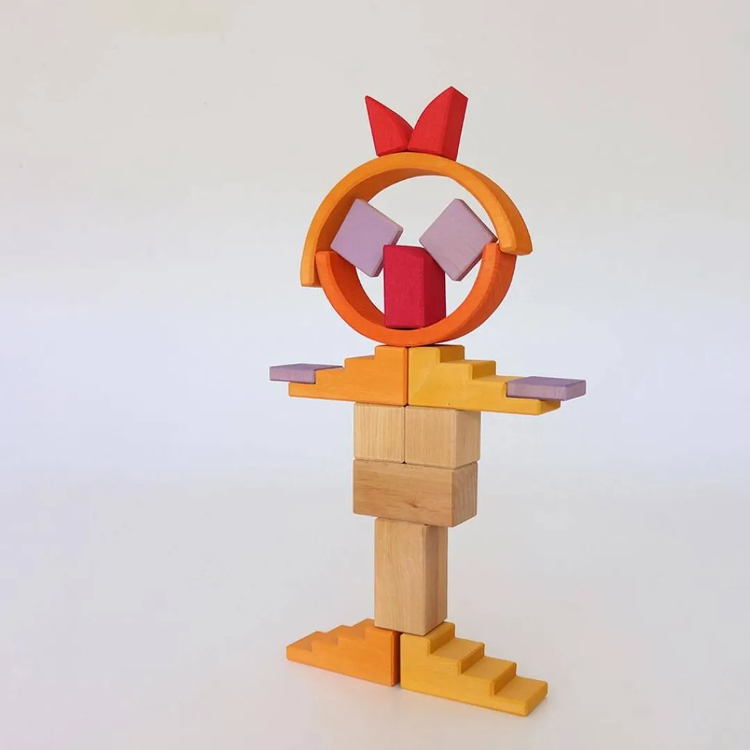 Grimm's Spiel u0026 Holz Wooden Toys|4 Years < Wooden Building World Desert Sand Set