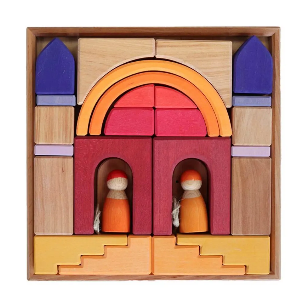 Grimm's Spiel u0026 Holz Wooden Toys|4 Years < Wooden Building World Desert Sand Set