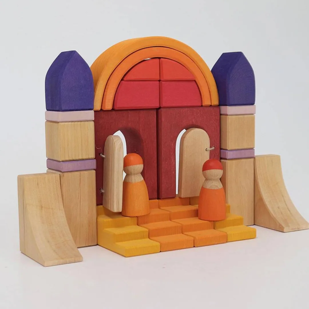 Grimm's Spiel u0026 Holz Wooden Toys|4 Years < Wooden Building World Desert Sand Set