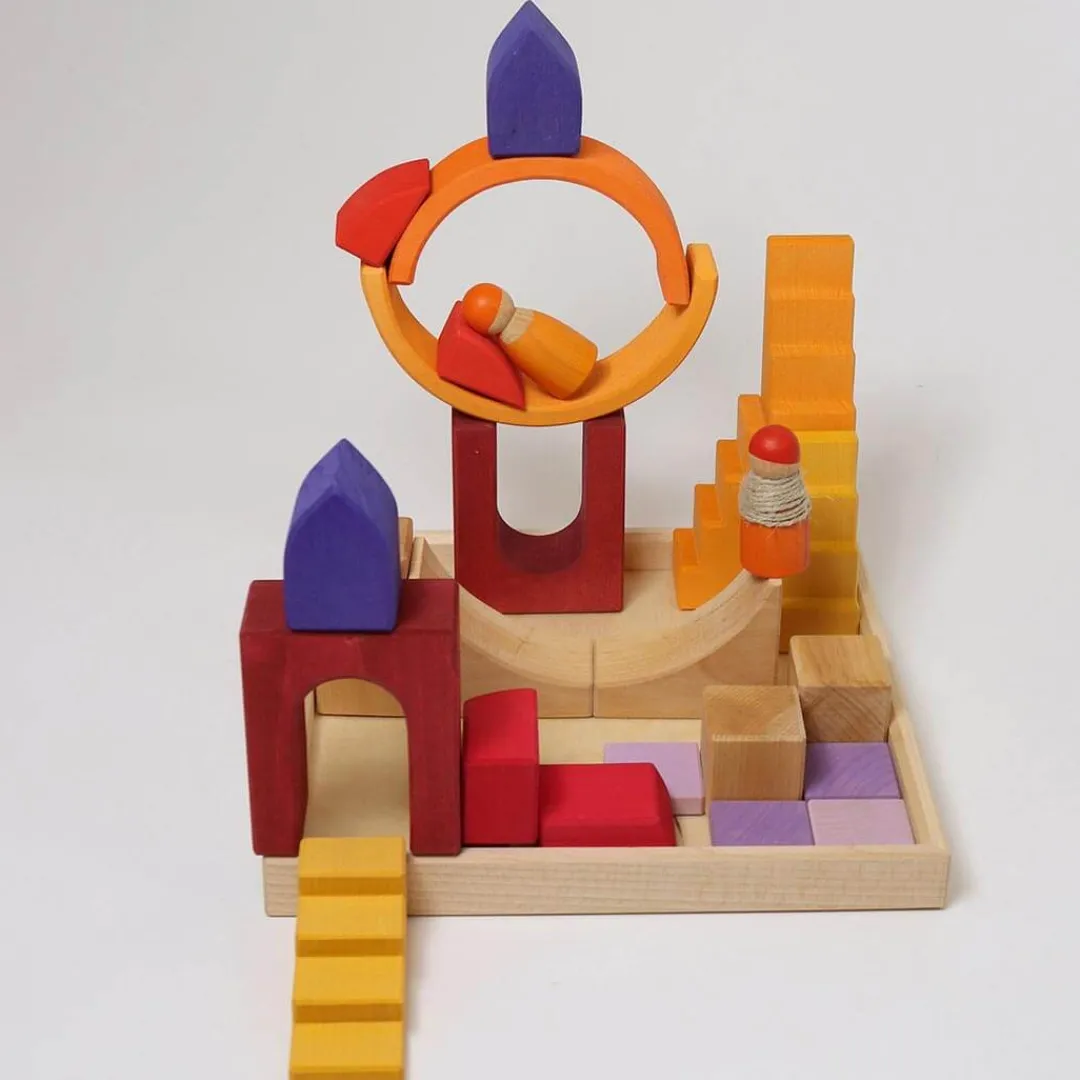 Grimm's Spiel u0026 Holz Wooden Toys|4 Years < Wooden Building World Desert Sand Set