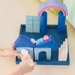 Grimm's Spiel u0026 Holz Wooden Toys|4 Years < Wooden Building World Polar Light Set