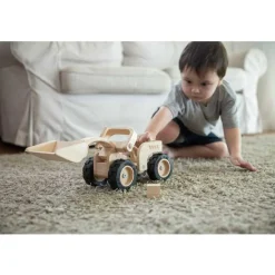PlanToys USA 4 Years|3 Years < Wooden Bulldozer