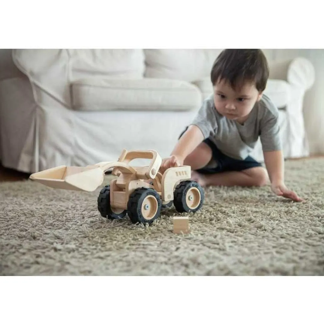 PlanToys USA 4 Years|3 Years < Wooden Bulldozer