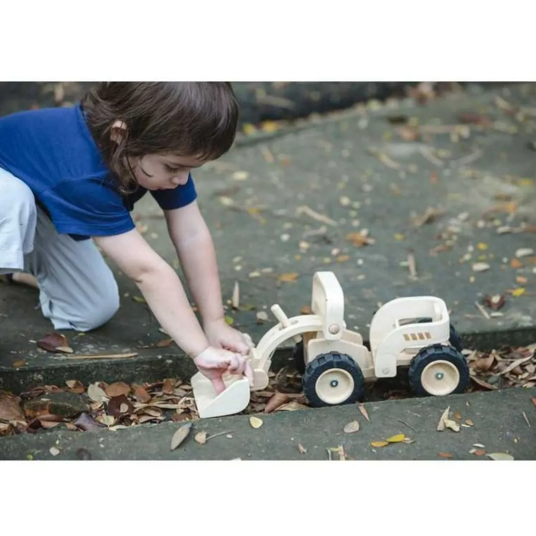 PlanToys USA 4 Years|3 Years < Wooden Bulldozer