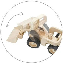 PlanToys USA 4 Years|3 Years < Wooden Bulldozer