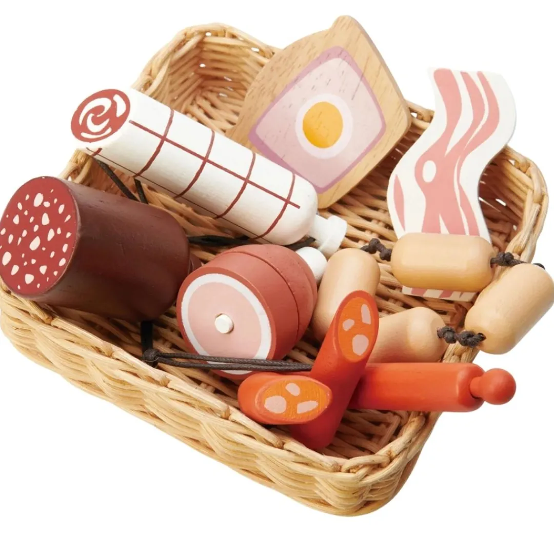 Tender Leaf Toys Wooden Toys|4 Years < Wooden Charcuterie Basket