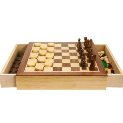 House of Marbles Wooden Toys|Games < Wooden Chess and Checkers Set