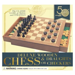 House of Marbles Wooden Toys|Games < Wooden Chess and Checkers Set