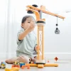 PlanToys USA 4 Years|3 Years < Wooden Construction Toys Crane Set