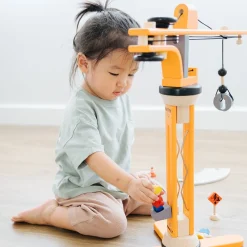 PlanToys USA 4 Years|3 Years < Wooden Construction Toys Crane Set