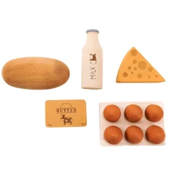 Sabo Wooden Toys|4 Years < Wooden Country Play Food Set