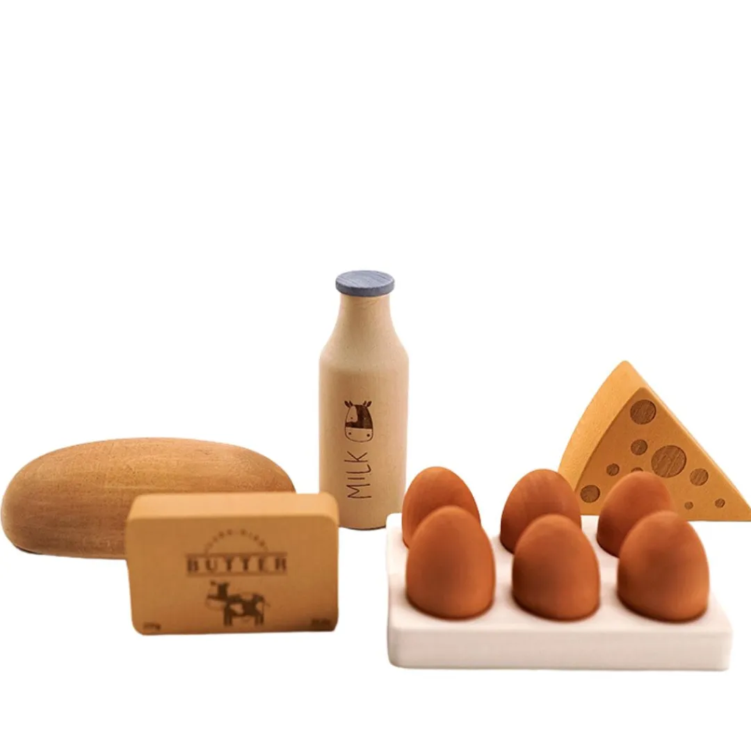 Sabo Wooden Toys|4 Years < Wooden Country Play Food Set