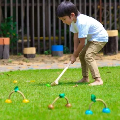 PlanToys USA Outdoor Toys|Wooden Toys < Wooden Croquet Set