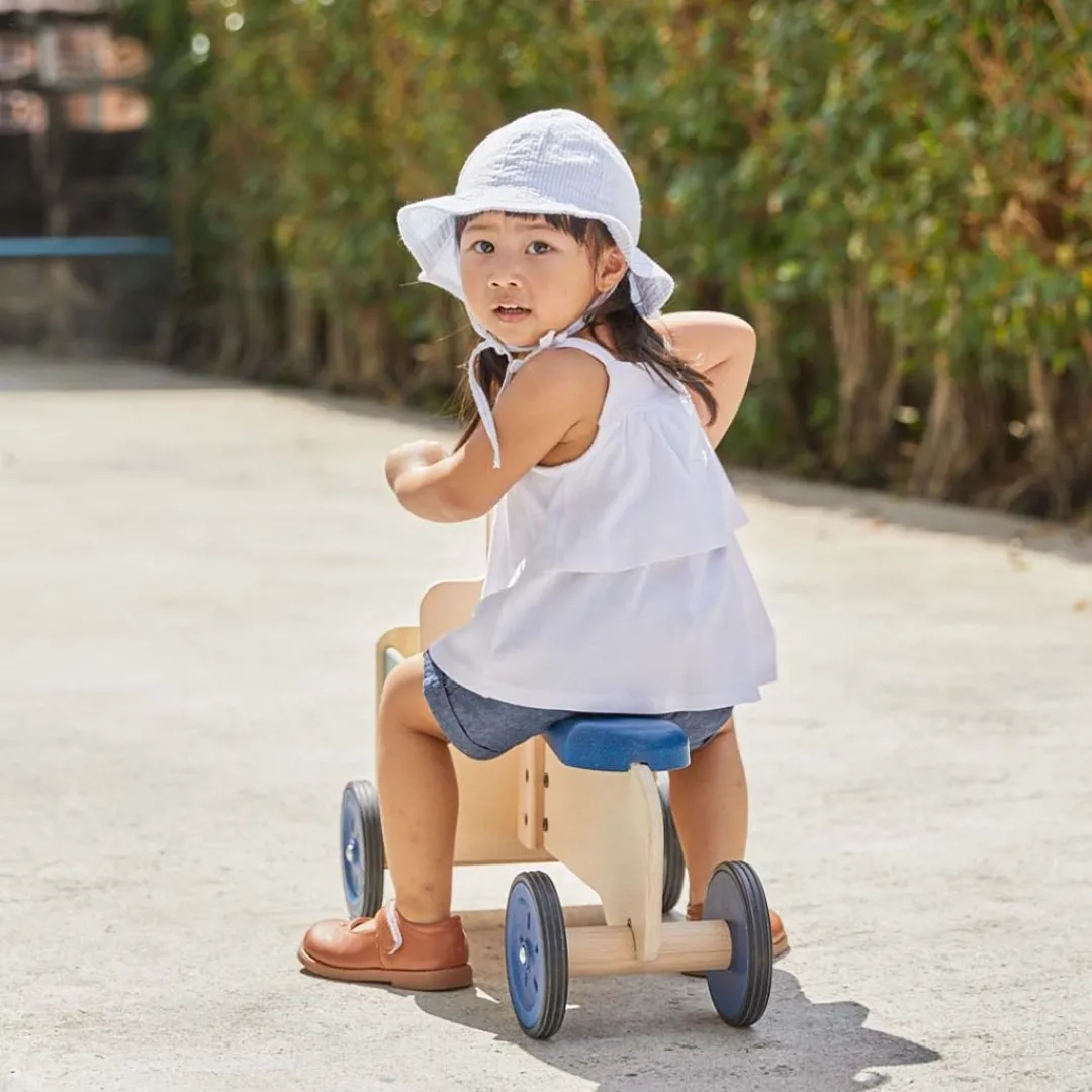 PlanToys USA 12-24 Months|Wooden Toys < Wooden Delivery Bike - Orchard