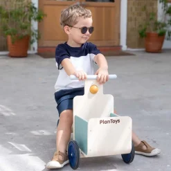 PlanToys USA 12-24 Months|Wooden Toys < Wooden Delivery Bike - Orchard