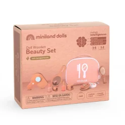 Miniland Dolls|4 Years < Wooden Doll Beauty Set