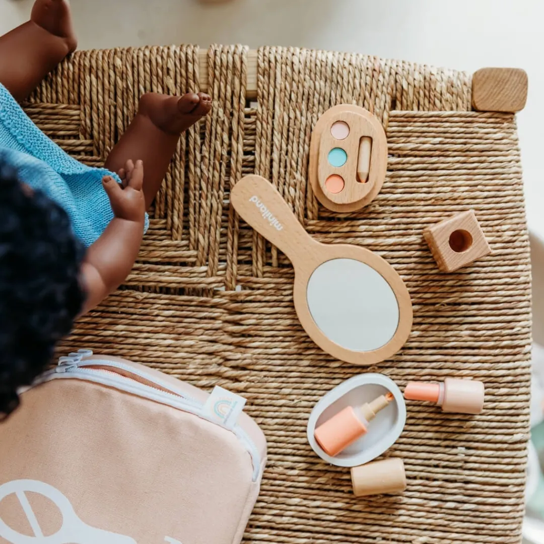 Miniland Dolls|4 Years < Wooden Doll Beauty Set