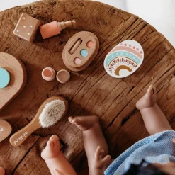 Miniland Dolls|4 Years < Wooden Doll Beauty Set