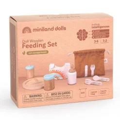 Miniland Dolls|4 Years < Wooden Doll Feeding Set