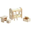 PlanToys Wooden Toys|4 Years < Wooden Dollhouse Furniture - Children's Bedroom