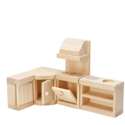 PlanToys Wooden Toys|4 Years < Wooden Dollhouse Furniture - Classic Kitchen