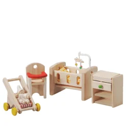 PlanToys 4 Years|3 Years < Wooden Dollhouse Furniture - Nursery
