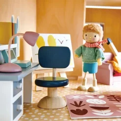 Tender Leaf Toys Wooden Toys|4 Years < Wooden Dollhouse Study Furniture Set