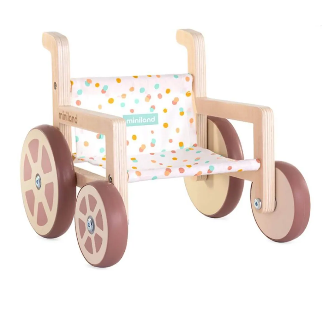 Miniland Dolls|4 Years < Wooden Doll Wheelchair