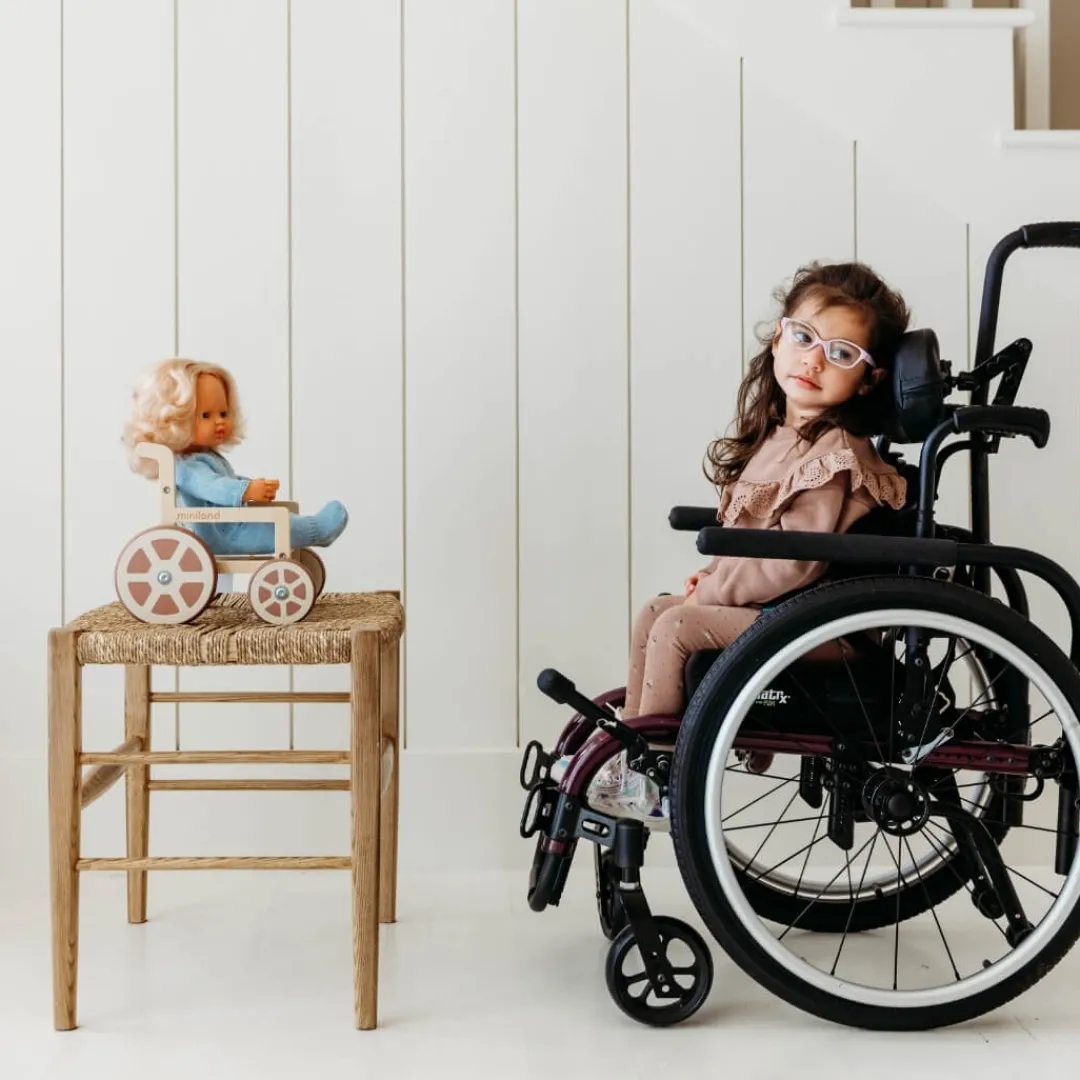Miniland Dolls|4 Years < Wooden Doll Wheelchair