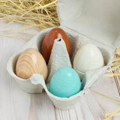 HABA Wooden Toys|4 Years < Wooden Eggs Play Food Set