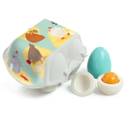 HABA Wooden Toys|4 Years < Wooden Eggs Play Food Set