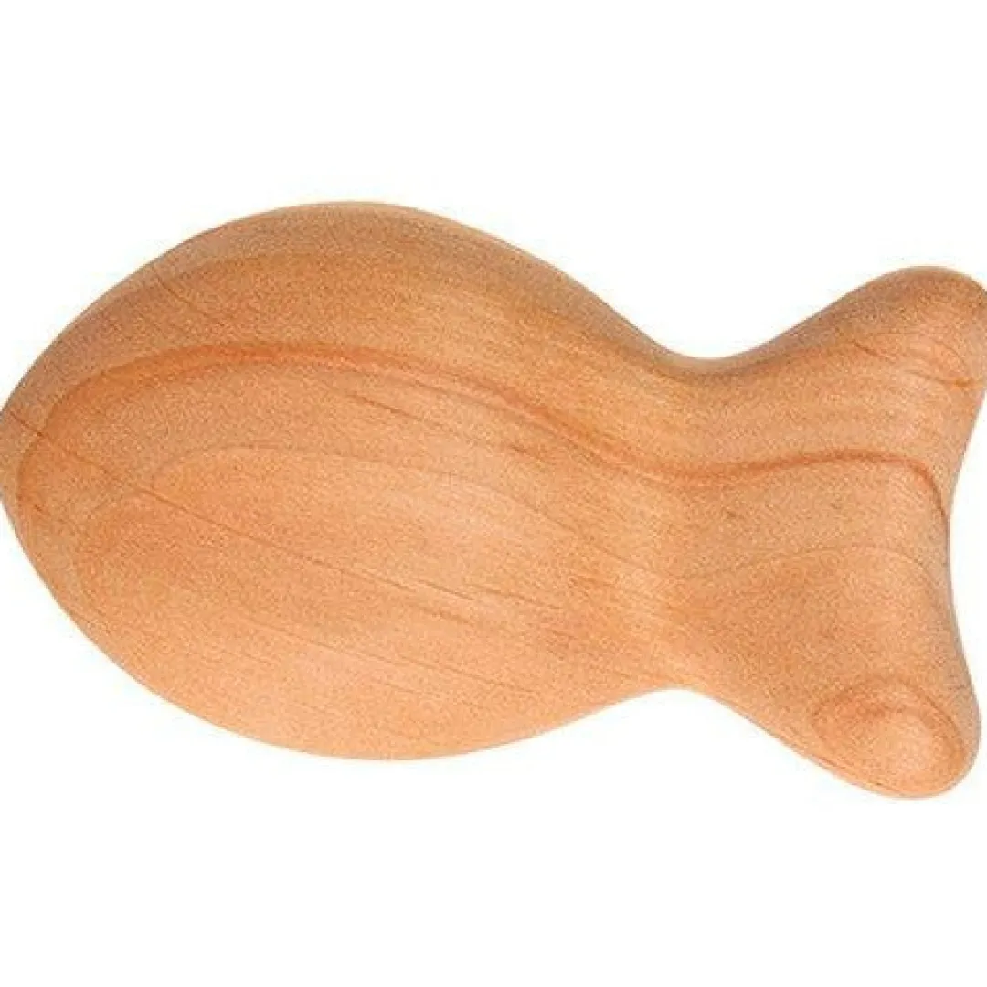 Grimm's Spiel u0026 Holz 12-24 Months|Wooden Toys < Wooden Fish Baby Rattle