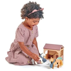 Tender Leaf Wooden Toys|4 Years < Wooden Horse Stable Play Set
