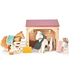 Tender Leaf Wooden Toys|4 Years < Wooden Horse Stable Play Set