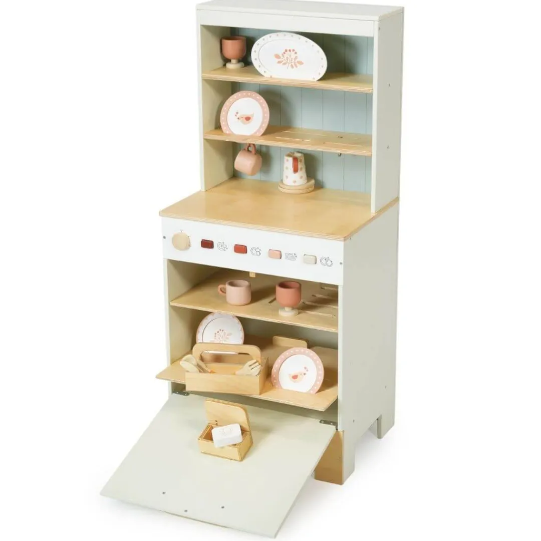 Tender Leaf Wooden Toys|4 Years < Wooden Kitchen Hutch and Dishwasher Playset