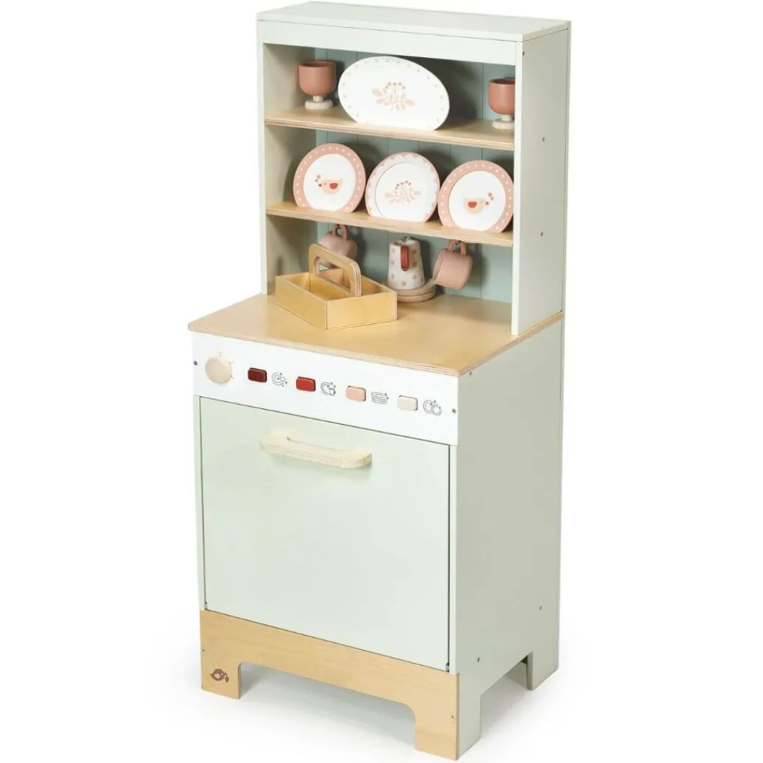 Tender Leaf Wooden Toys|4 Years < Wooden Kitchen Hutch and Dishwasher Playset