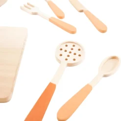Sabo Wooden Toys|4 Years < Wooden Kitchen Utensil Set