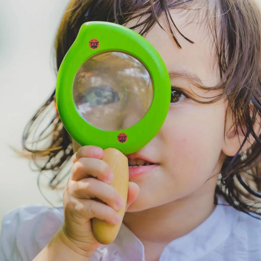 PlanToys Outdoor Toys|Wooden Toys < Wooden Leaf Magnifying Glass