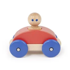 Tegu 12-24 Months|2 Years < Wooden Magnetic Racer - Red