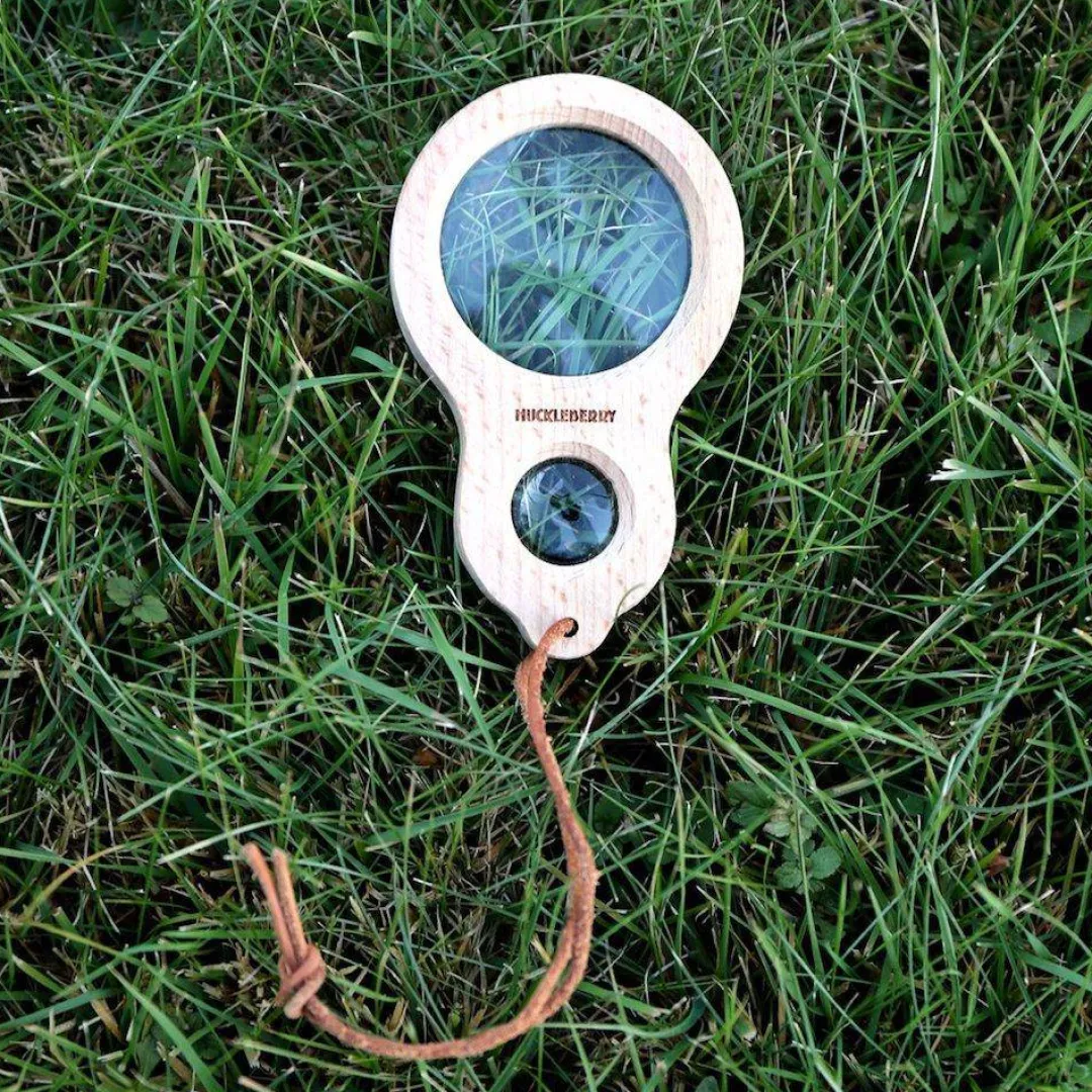 Kikkerland Design Outdoor Toys|Wooden Toys < Wooden Magnifying Glass - Dual Magnifier