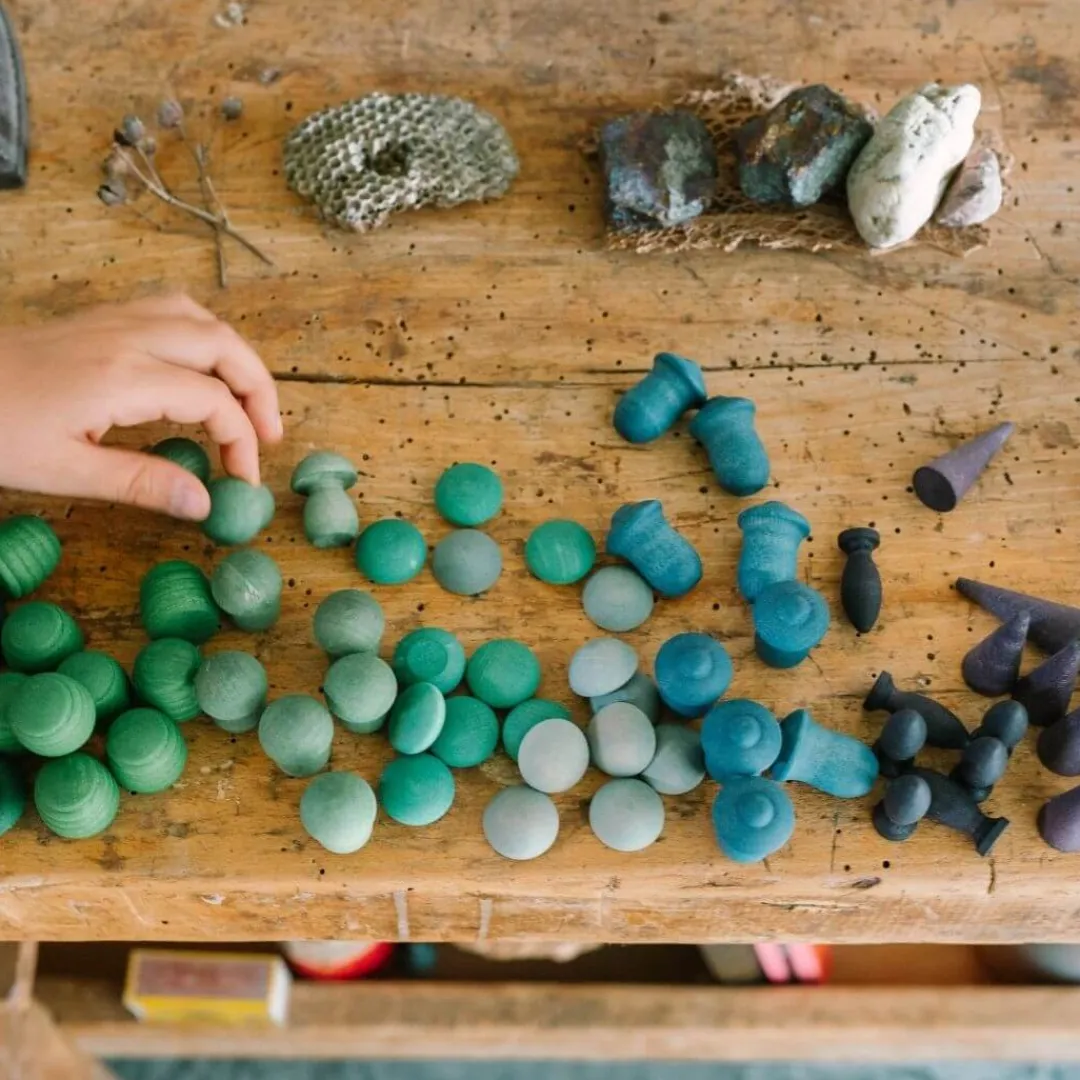 Grapat Wooden Toys|4 Years < Wooden Mandala Mix Set - Cold