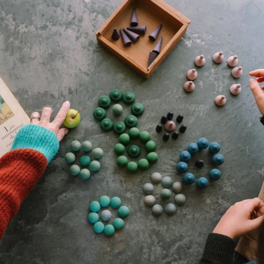Grapat Wooden Toys|4 Years < Wooden Mandala Mix Set - Cold