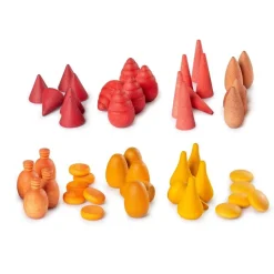 Grapat Wooden Toys|4 Years < Wooden Mandala Mix Set - Warm