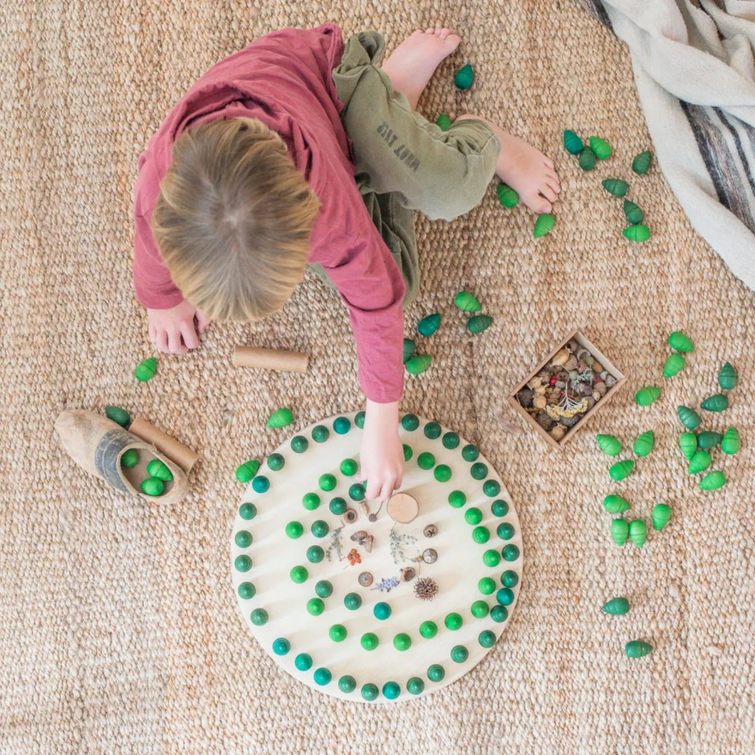 Grapat Fairies & Gnomes|Wooden Toys < Wooden Mandala Set, Green Trees