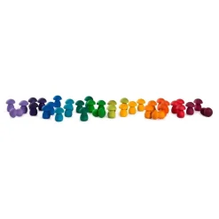 Grapat Wooden Toys|4 Years < Wooden Mandala Set - Rainbow Mushrooms