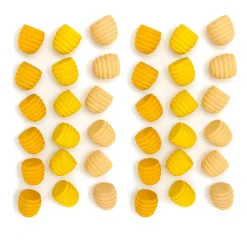 Grapat Wooden Toys|4 Years < Wooden Mandala Set, Yellow Beehives